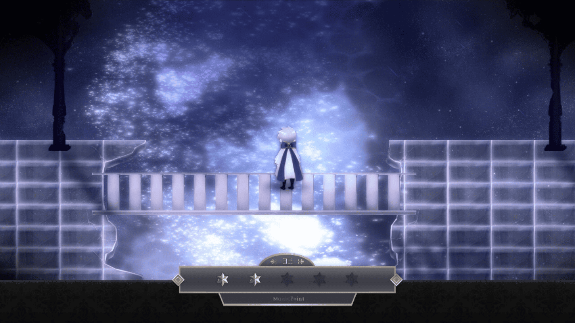 「ヒサとヨミ 第1章 二人の魔法使い」のゲーム画面